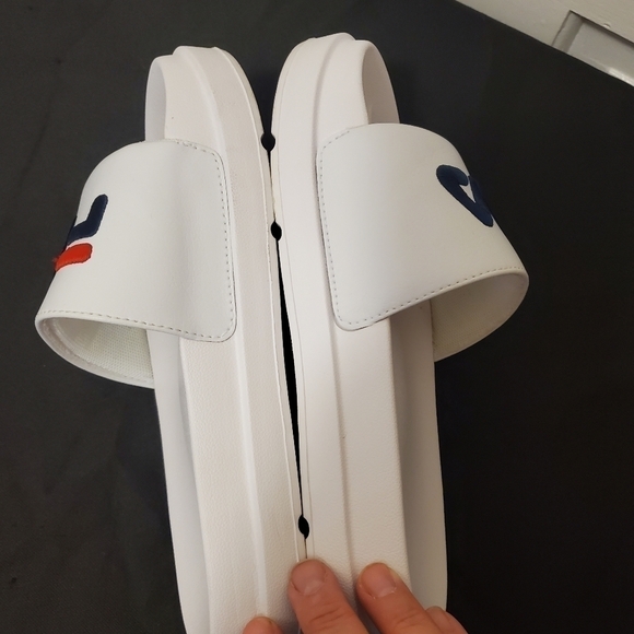 FILA DRIFTER BOLD NAVY/WHITE/RED SLIDES SIZE 6 - Picture 5 of 11